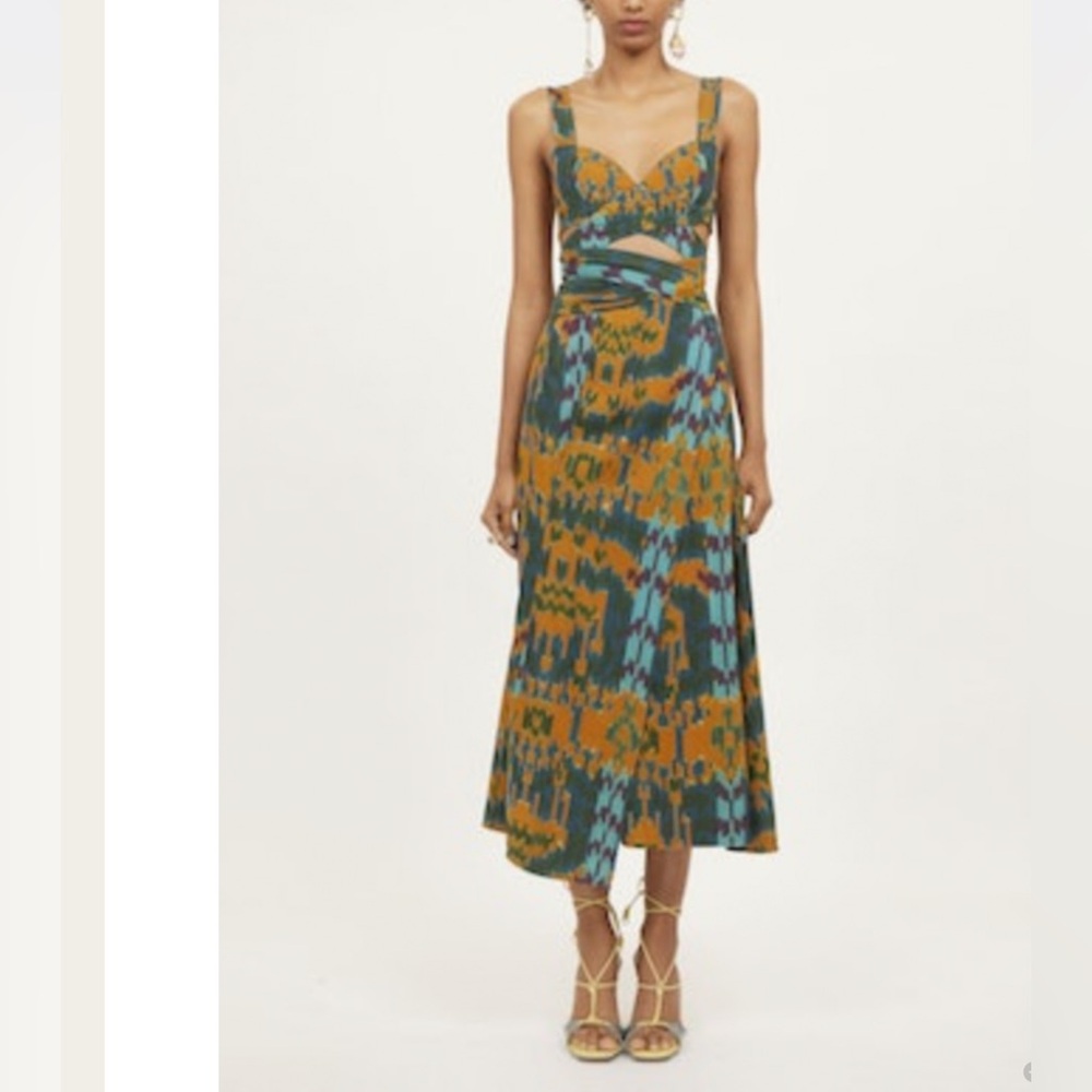 ULLA JOHNSON Sarika midi dress Sz 12